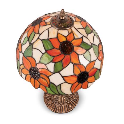 Brilagi - Tiffany vitrážová stolná lampa SUNFLOWER 1xE27/60W/230V