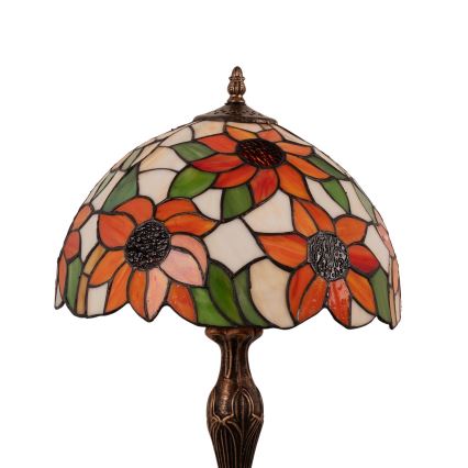 Brilagi - Tiffany vitrážová stolná lampa SUNFLOWER 1xE27/60W/230V