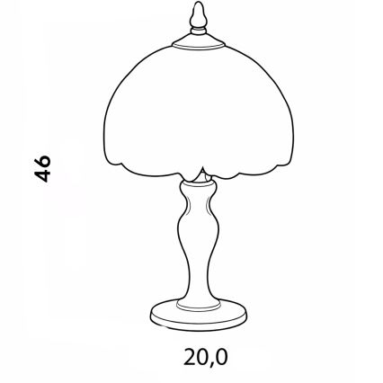 Brilagi - Tiffany vitrážová stolná lampa SUNFLOWER 1xE27/60W/230V