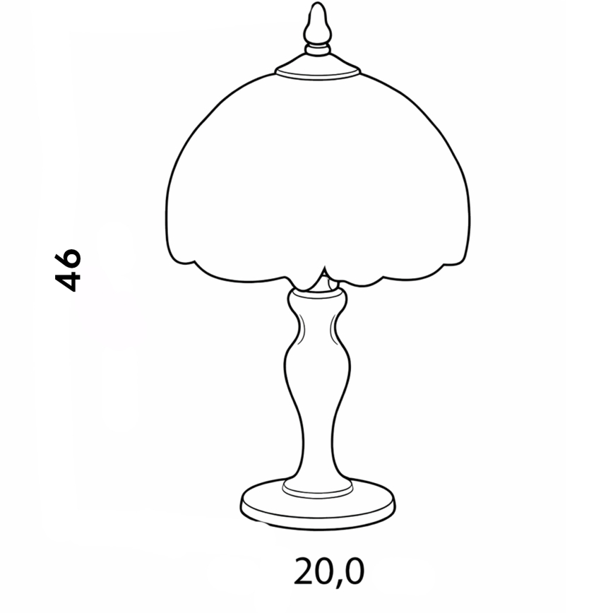 Brilagi - Tiffany vitrážová stolná lampa SUNFLOWER 1xE27/60W/230V