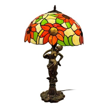 Brilagi - Tiffany vitrážová stolná lampa SUNFLOWER 1xE27/60W/230V