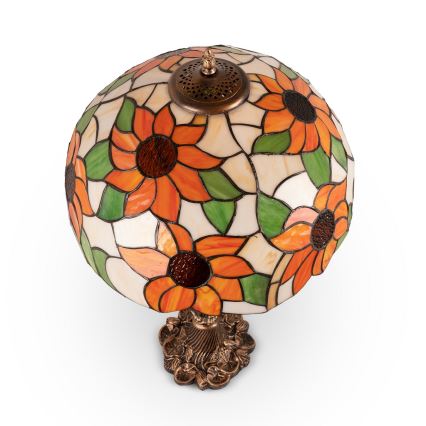 Brilagi - Tiffany vitrážová stolná lampa SUNFLOWER 1xE27/60W/230V