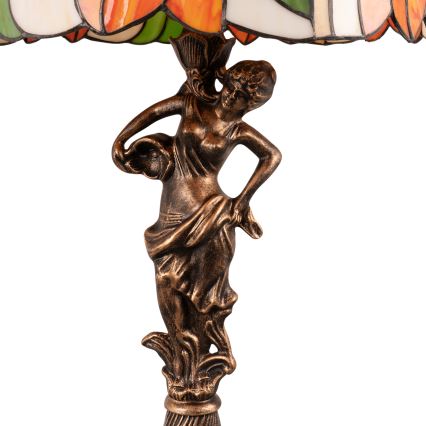 Brilagi - Tiffany vitrážová stolná lampa SUNFLOWER 1xE27/60W/230V