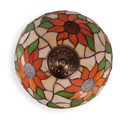 Brilagi - Tiffany vitrážová stolná lampa SUNFLOWER 2xE27/60W/230V