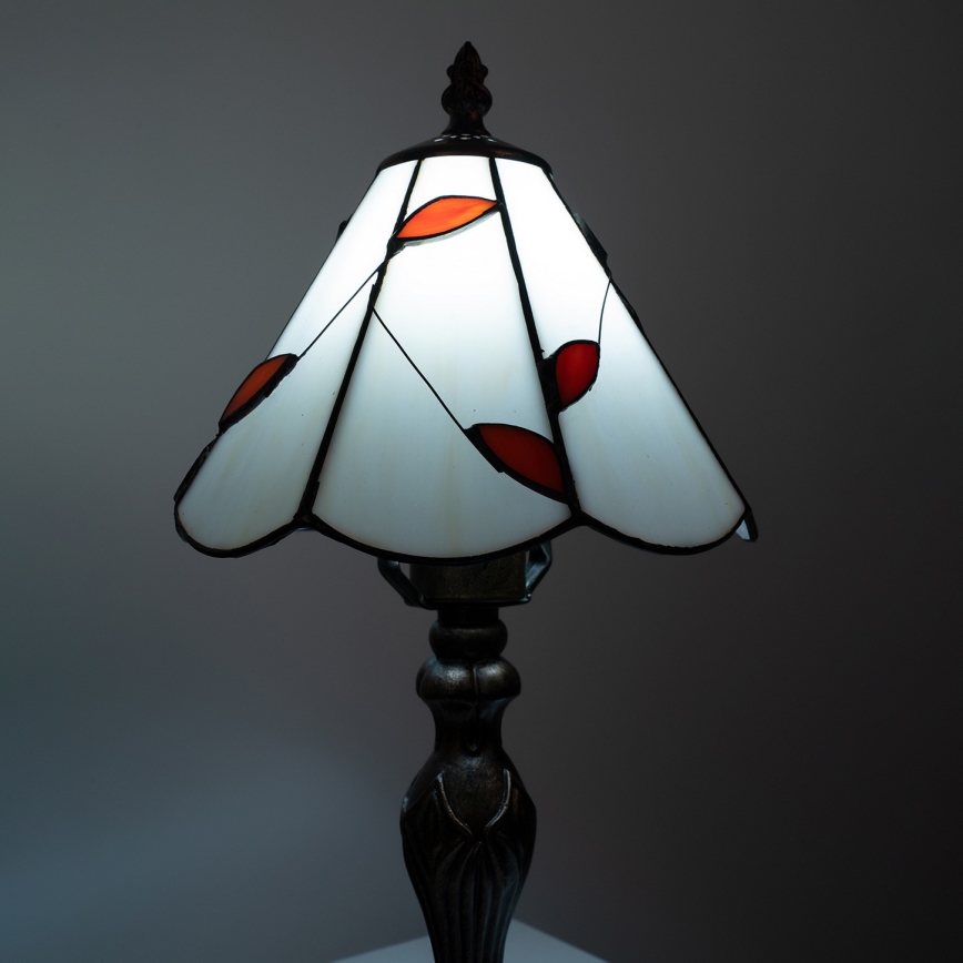 Brilagi - Tiffany vitrážová stolová lampa FOLIA 1xE27/60W/230V