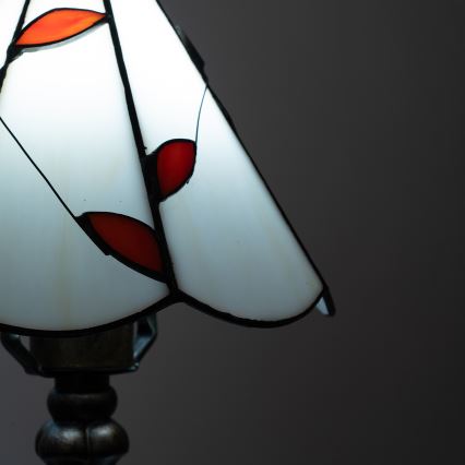 Brilagi - Tiffany vitrážová stolová lampa FOLIA 1xE27/60W/230V