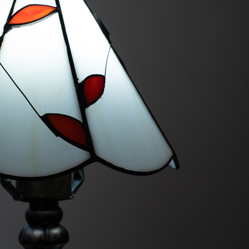 Brilagi - Tiffany vitrážová stolová lampa FOLIA 1xE27/60W/230V