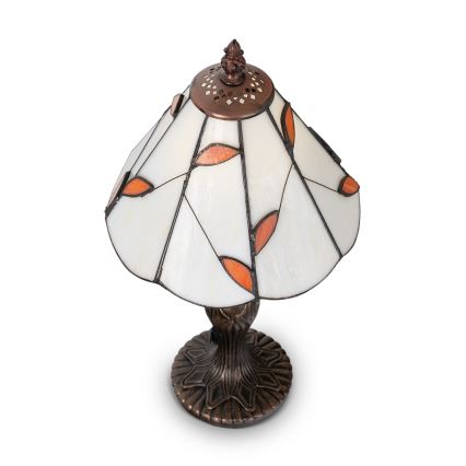 Brilagi - Tiffany vitrážová stolová lampa FOLIA 1xE27/60W/230V