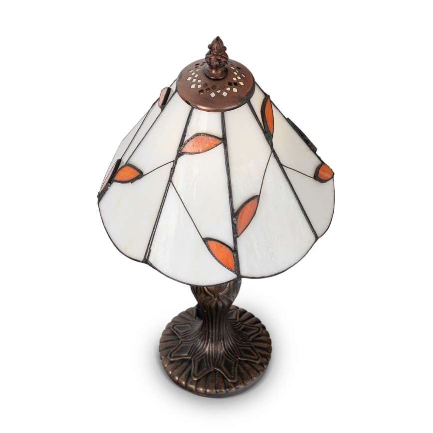 Brilagi - Tiffany vitrážová stolová lampa FOLIA 1xE27/60W/230V