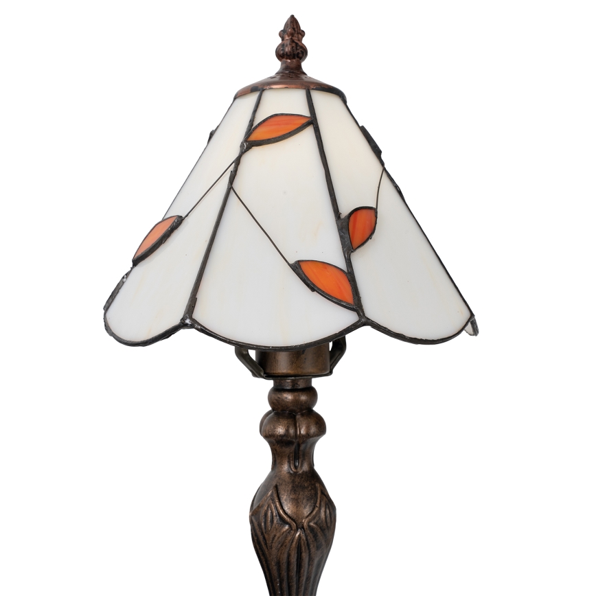 Brilagi - Tiffany vitrážová stolová lampa FOLIA 1xE27/60W/230V