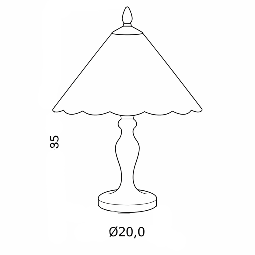 Brilagi - Tiffany vitrážová stolová lampa FOLIA 1xE27/60W/230V