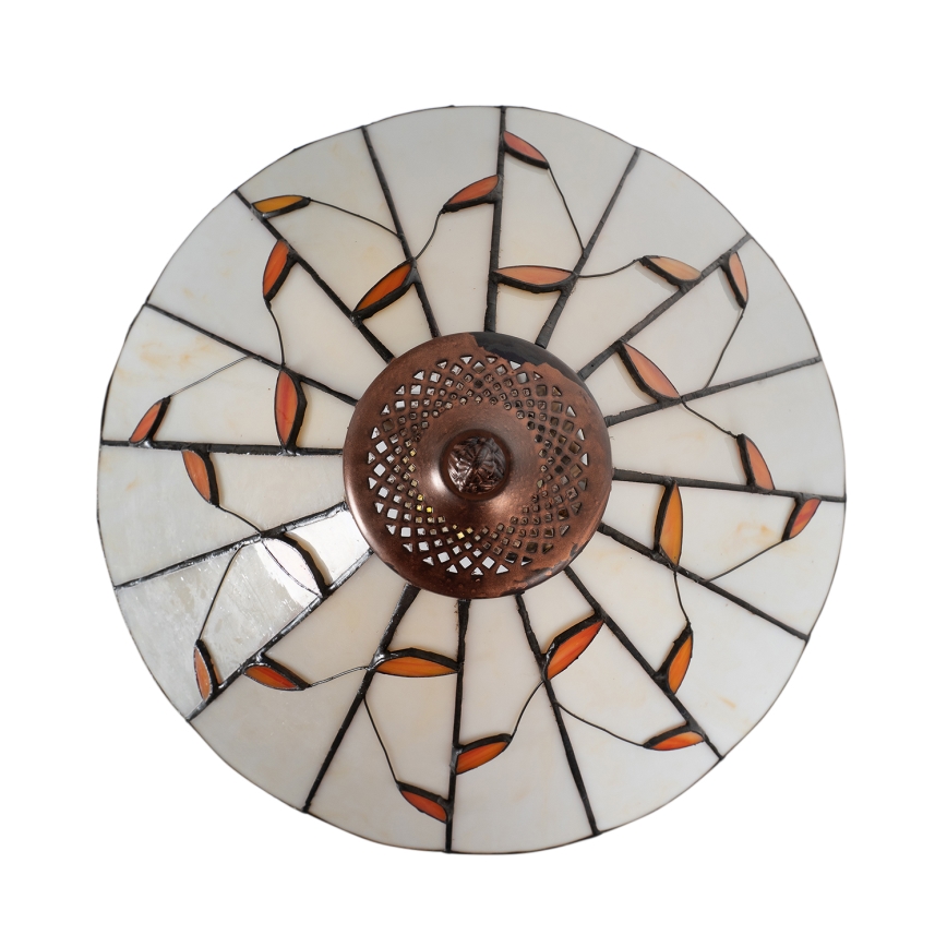 Brilagi - Tiffany vitrážová stolová lampa FOLIA 1xE27/60W/230V