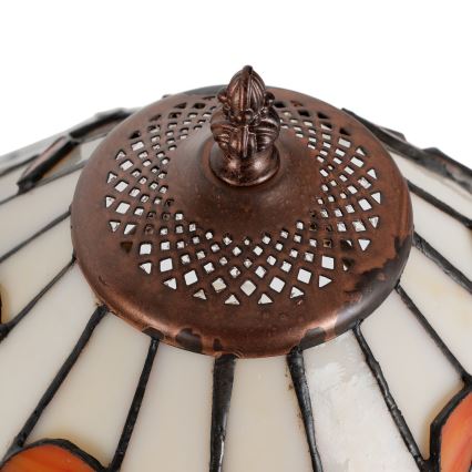 Brilagi - Tiffany vitrážová stolová lampa FOLIA 1xE27/60W/230V