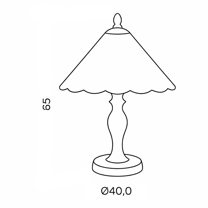 Brilagi - Tiffany vitrážová stolová lampa FOLIA 1xE27/60W/230V