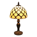 BRILAGI - Tiffany vitrážová stolová lampa IVORY SMOOTH 1xE27/60W/230V