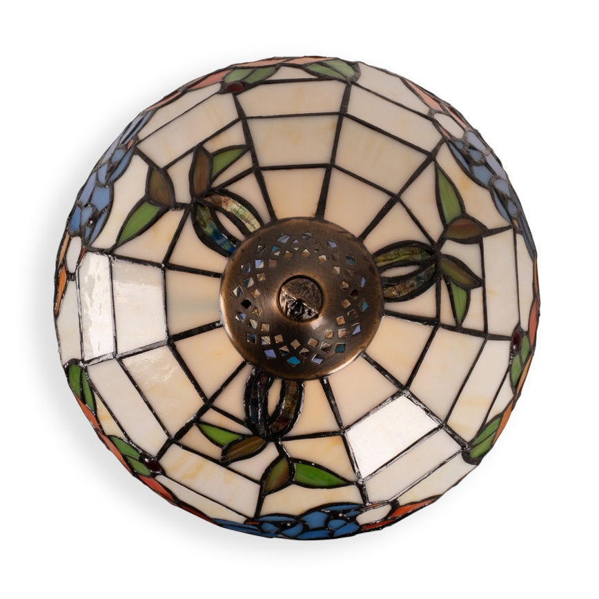 Brilagi - Tiffany vitrážová stolová lampa JUNGLE 1xE27/60W/230V + 1xE14/40W