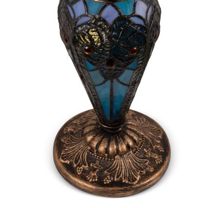 Brilagi - Tiffany vitrážová stolová lampa JUNGLE 1xE27/60W/230V + 1xE14/40W