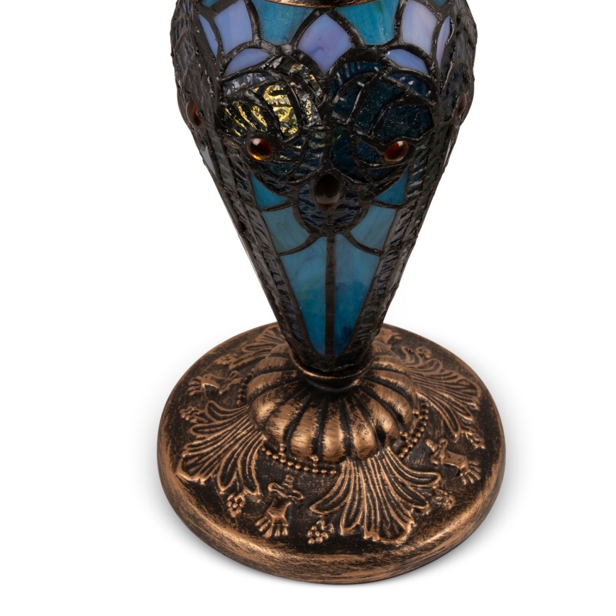 Brilagi - Tiffany vitrážová stolová lampa JUNGLE 1xE27/60W/230V + 1xE14/40W