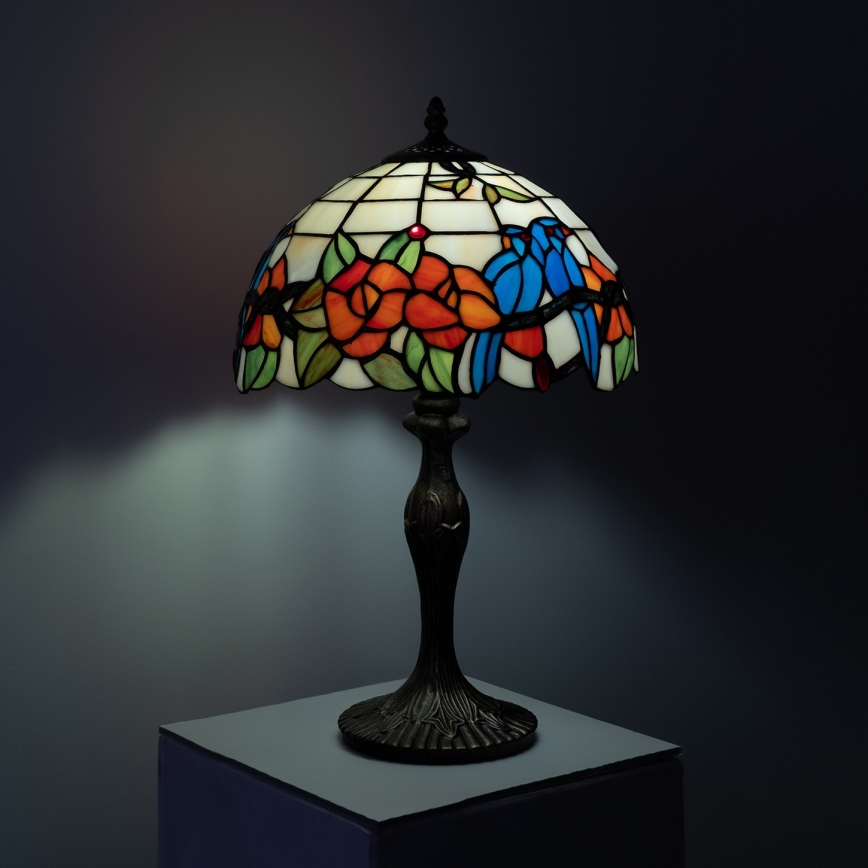 Brilagi - Tiffany vitrážová stolová lampa JUNGLE 1xE27/60W/230V