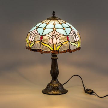 Brilagi - Tiffany vitrážová stolová lampa LORAS 1xE27/40W/230V