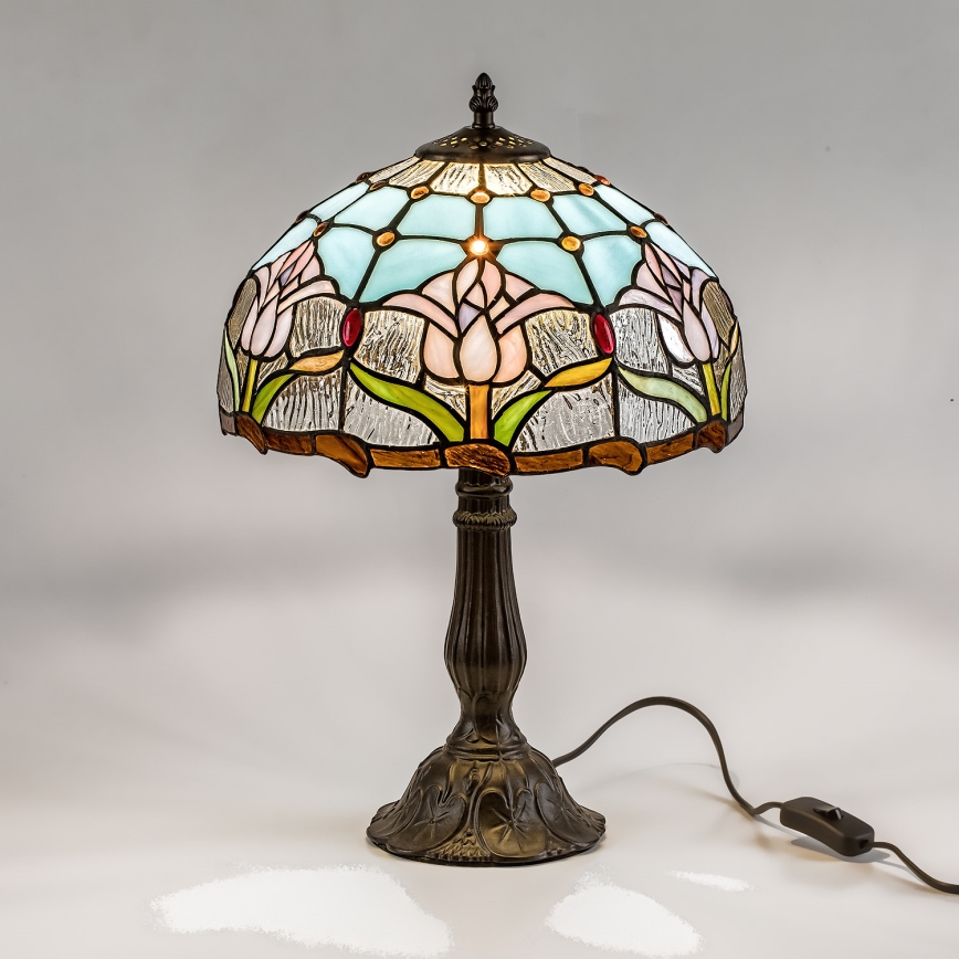 Brilagi - Tiffany vitrážová stolová lampa LORAS 1xE27/40W/230V