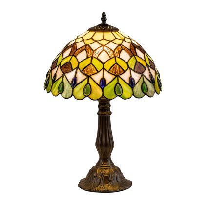Brilagi - Tiffany vitrážová stolová lampa MARGARET 1xE27/40W/230V