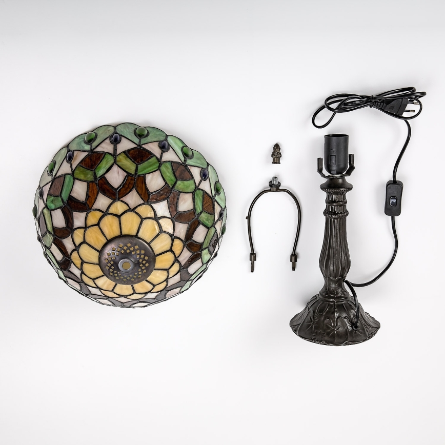 Brilagi - Tiffany vitrážová stolová lampa MARGARET 1xE27/40W/230V
