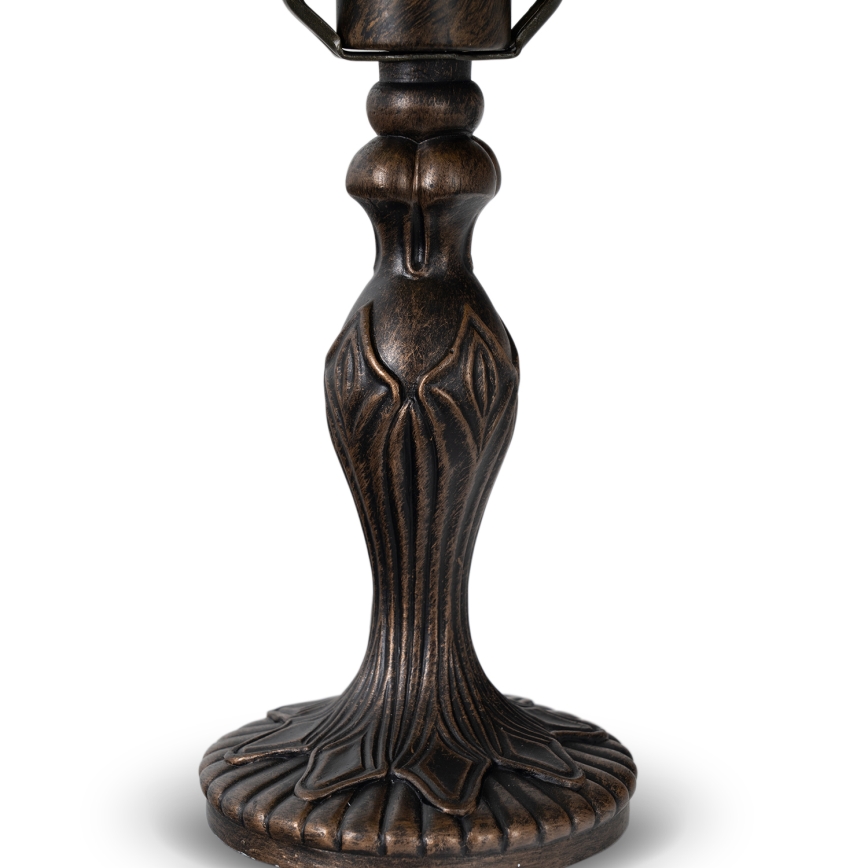 Brilagi - Tiffany vitrážová stolová lampa SLONOVINOVÁ 1xE27/60W/230V