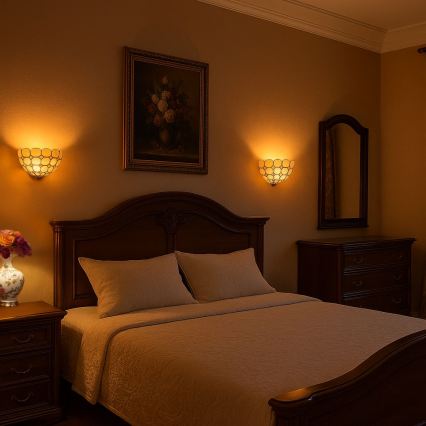 Brilagi - Tiffany vitrážové nástenné svietidlo DORAN 1xE14/40W/230V