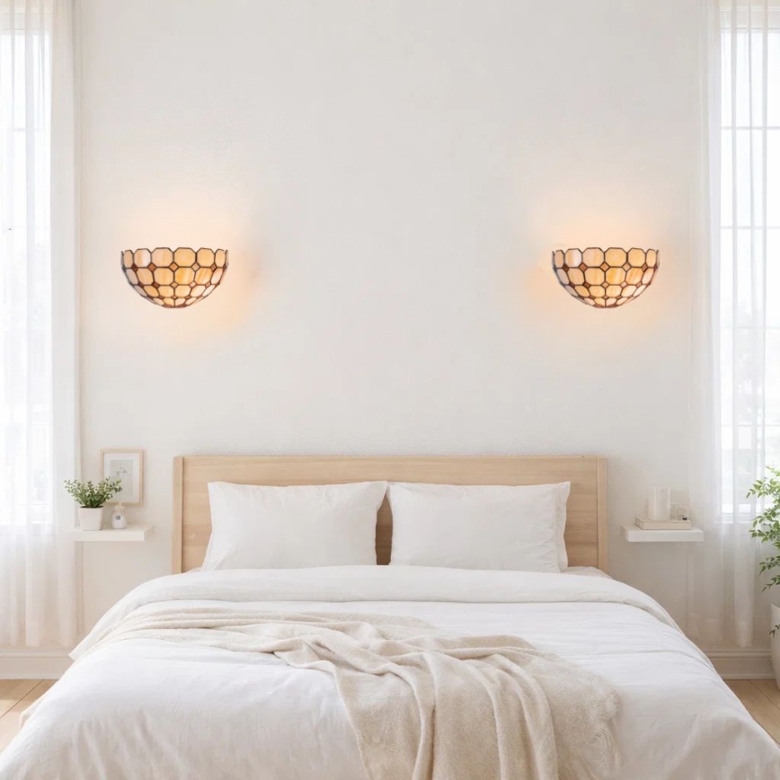 Brilagi - Tiffany vitrážové nástenné svietidlo DORAN 1xE14/40W/230V