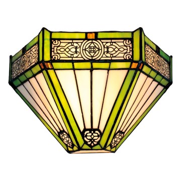 BRILAGI - Tiffany vitrážové nástenné svietidlo EMERALD 1xE14/40W/230V