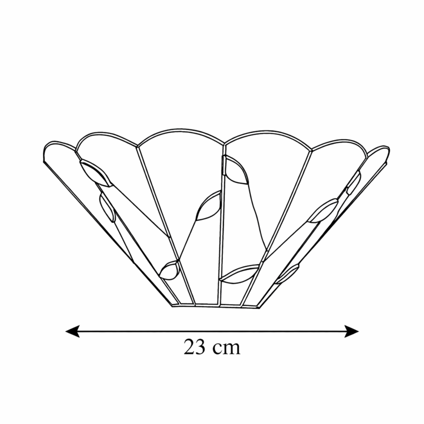 Brilagi - Tiffany vitrážové nástenné svietidlo FOLIA 1xE14/40W/230V