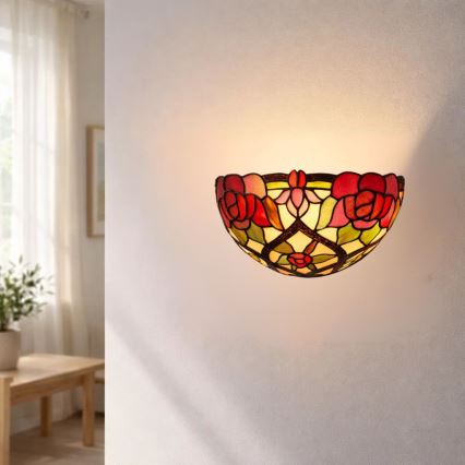 Brilagi - Tiffany vitrážové nástenné svietidlo GARLAN 1xE14/40W/230V