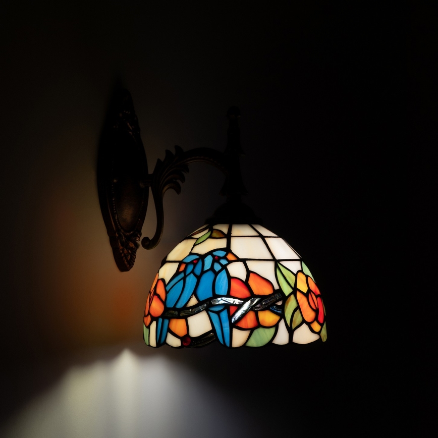 Brilagi - Tiffany vitražové nástenné svietidlo JUNGLE 1xE14/40W/230V