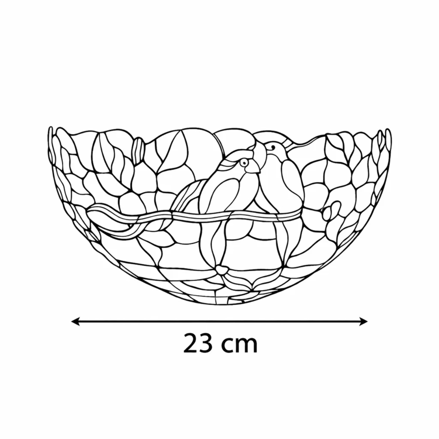 Brilagi - Tiffany vitražové nástenné svietidlo JUNGLE 1xE14/40W/230V