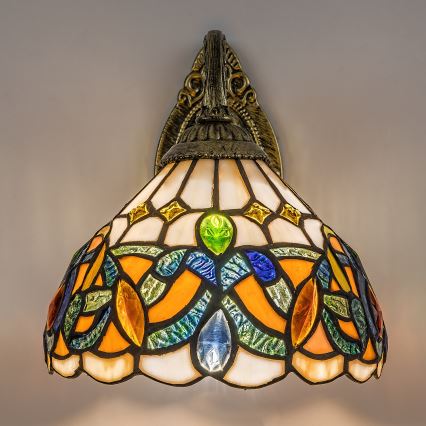 Brilagi - Tiffany vitrážové nástenné svietidlo LUISA 1xE27/40W/230V
