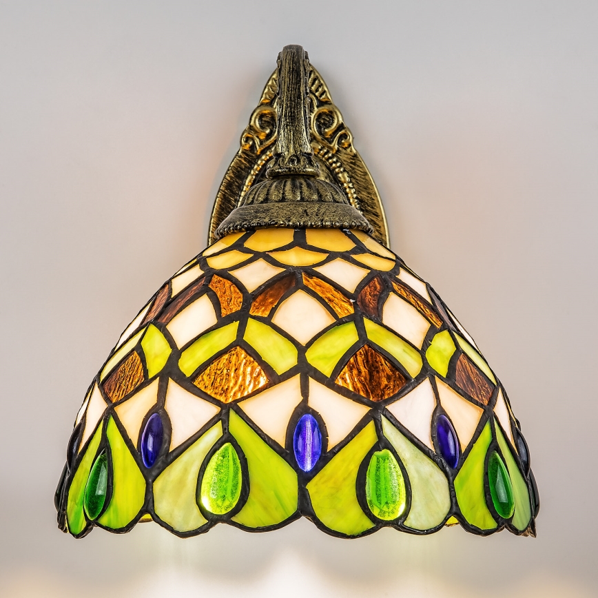 Brilagi - Tiffany vitrážové nástenné svietidlo MARGARET 1xE27/40W/230V