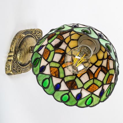 Brilagi - Tiffany vitrážové nástenné svietidlo MARGARET 1xE27/40W/230V