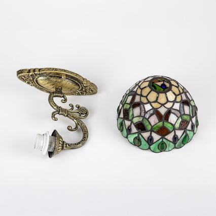 Brilagi - Tiffany vitrážové nástenné svietidlo MARGARET 1xE27/40W/230V