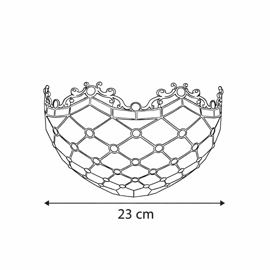 Brilagi - Tiffany vitrážové nástenné svietidlo MIRABELLA 1xE14/40W/230V