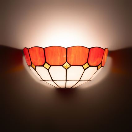 Brilagi - Tiffany vitrážové nástenné svietidlo SIENNA 1xE14/40W/230V