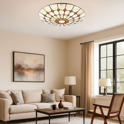 Brilagi - Tiffany vitrážové stropné svietidlo DORAN 2xE27/60W/230V