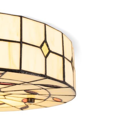 Brilagi - Tiffany vitrážové stropné svietidlo FOLIA 3xE27/60W/230V pr. 40 cm