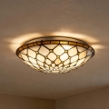 BRILAGI - Tiffany vitrážové stropné svietidlo IVORY 2xE27/60W/230V pr. 40 cm