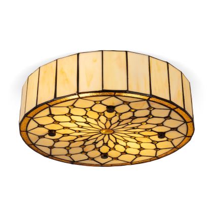 BRILAGI - Tiffany vitrážové stropné svietidlo IVORY 2xE27/60W/230V pr. 40 cm