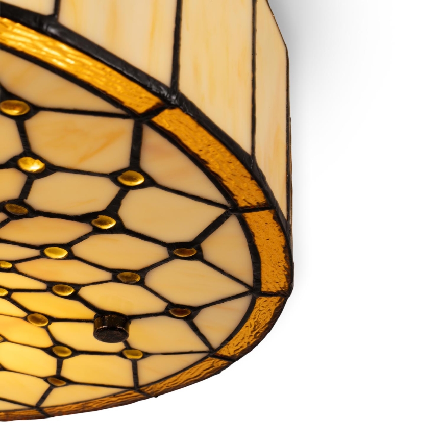 BRILAGI - Tiffany vitrážové stropné svietidlo IVORY 2xE27/60W/230V pr. 40 cm