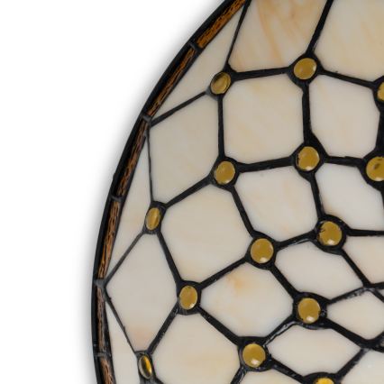 Brilagi - Tiffany vitražové stropné svietidlo IVORY 2xE27/60W/230V, priemer 40 cm