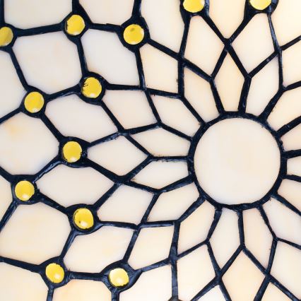 Brilagi - Tiffany vitražové stropné svietidlo IVORY 2xE27/60W/230V, priemer 40 cm
