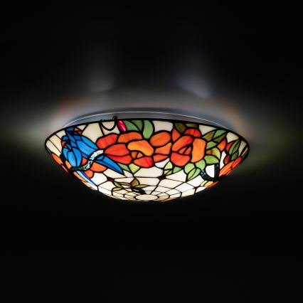Brilagi - Tiffany vitrážové stropné svietidlo JUNGLE 2xE27/60W/230V priemer 40 cm