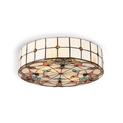 BRILAGI - Tiffany vitrážové stropné svietidlo MIRABELLA 2xE27/60W/230V pr. 40 cm